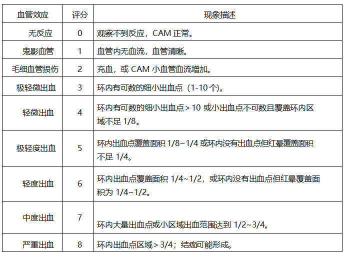 刺激程度評(píng)分標(biāo)準(zhǔn)